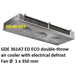 ECO: GDE 361A7 ED enfriador de aire de doble banda espaciamiento Fin: 7 mm