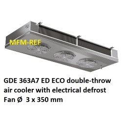 GDE 363A7 ED ECO refrigerador de ar lados lance Fin: 7 milímetros com descongelação eléctrica