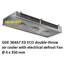 ECO: GDE 364A7 ED enfriador de aire de doble banda espaciamiento Fin: 7 mm