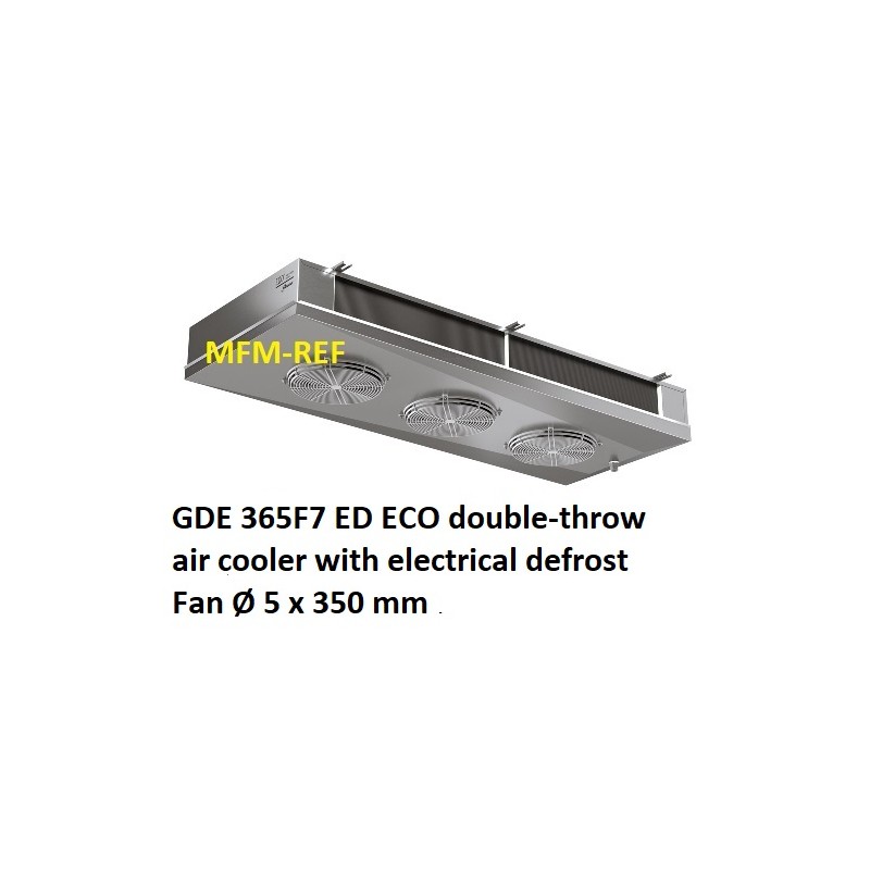 ECO: GDE 365A7 ED double-throw air cooler Fin spacing: 7 mm