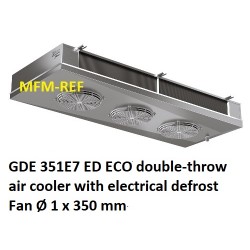 ECO: GDE 351E7 ED enfriador de aire de doble banda espaciamiento Fin: 7 mm