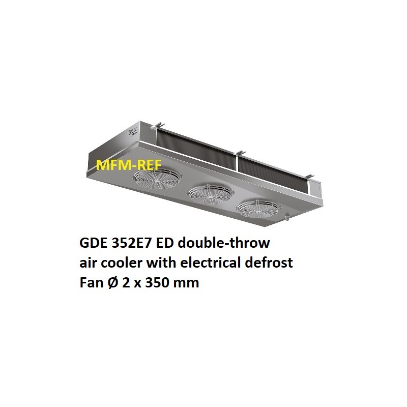 ECO: GDE 352E7 ED enfriador de aire de doble banda espaciamiento Fin: 7 mm