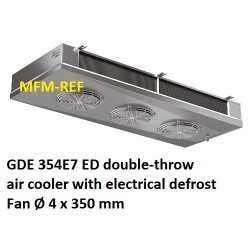 ECO: GDE 354E7 ED enfriador de aire de doble banda espaciamiento Fin: 7 mm