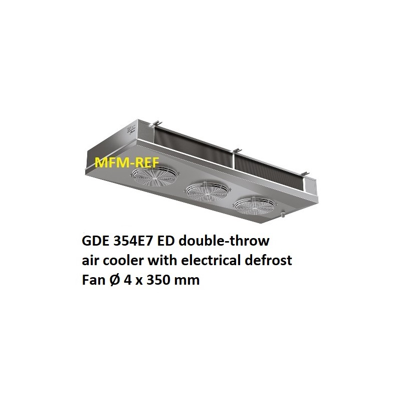 ECO: GDE 354E7 ED double-throw air cooler Fin spacing: 7 mm