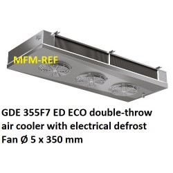 ECO: GDE 355F7 ED enfriador de aire de doble banda espaciamiento Fin: 7 mm