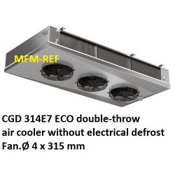 CGD 314E7 ECO refroidisseur d'air à double jet d'ailettes: 7 mm sans dégivrage électrique