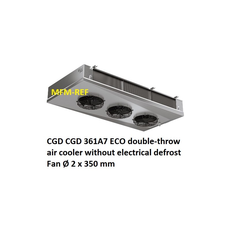 ECO: CGD 362A7 refroidisseur d'air à double jet d'ailettes 7mm Cap.CO2