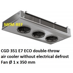 ECO: CGD 351E7 double-throw air cooler Fin spacing: 7 mm Cap. CO2