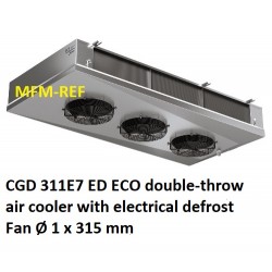 ECO: CGD 311E7 ED double-throw air coolerCap. CO2 Fin spacing: 7 mm