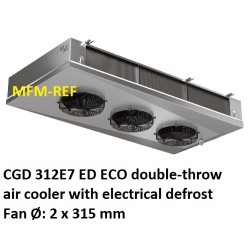 ECO: CGD 312E7 ED luchtkoeler dubbelzijdig uitblazend Lamelafstand: 7 mm