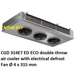 ECO: CGD 314E7 ED double-throw air cooler Cap. CO2Fin spacing: 7 mm