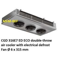 ECO: CGD 316E7 ED double-throw air cooler Fin spacing: 7 mm Cap. CO2