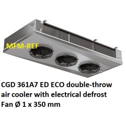 CGD 361A7 ED ECO refrigerador de ar lados lance Fin: 7 milímetros com descongelação eléctrica