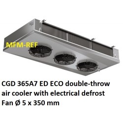 ECO: CGD 365A7 ED enfriador de aire de doble banda espaciamiento Fin: 7 mm