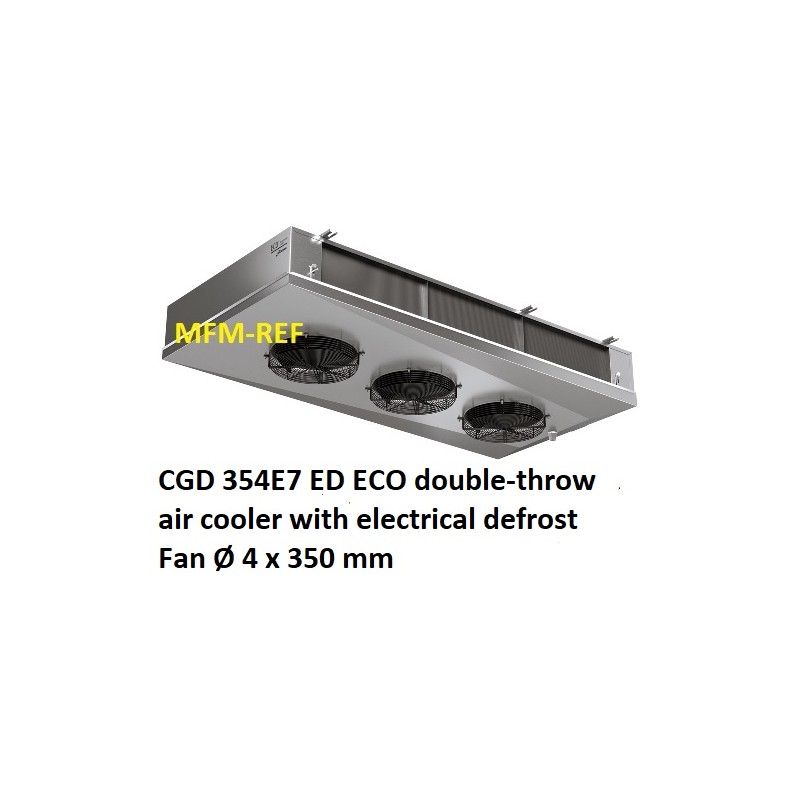 ECO: CGD 354E7 ED double-throw air cooler Fin spacing: 7 mm Cap. CO2