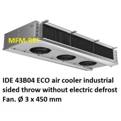 IDE 43B04 ECO air cooler industrial without electrical defrost sided throw fin spacing: 4.5 mm