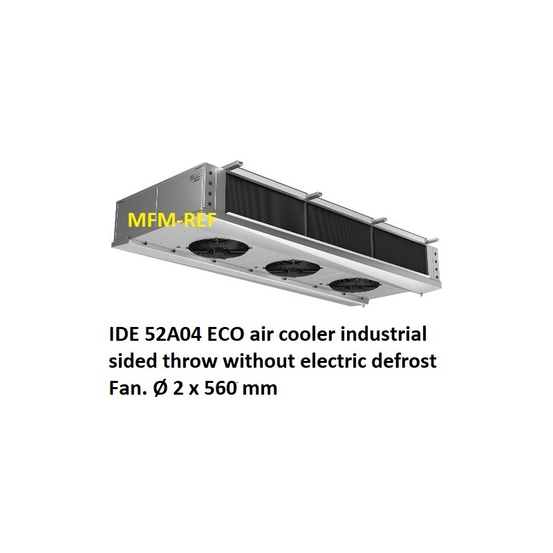 ECO: IDE 52A04 air cooler industrial sided throw fin spacing: 4.5 mm