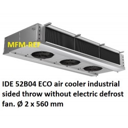 IDE 52B04 ECO air cooler industrial sided without electric defrost throw fin spacing: 4.5 mm