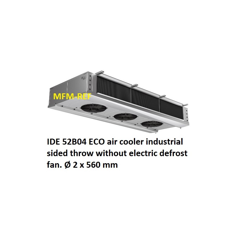 ECO: IDE 52B04 evaporatori a soffitto Industriale tiro sided passo alette: 4,5 millimetri