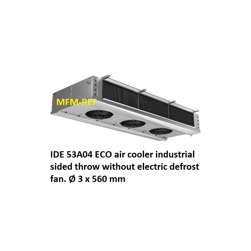 ECO: IDE 53A04 industrieel luchtkoeler dubbelzijdig uitblazend lamelafstand: 4.5 mm