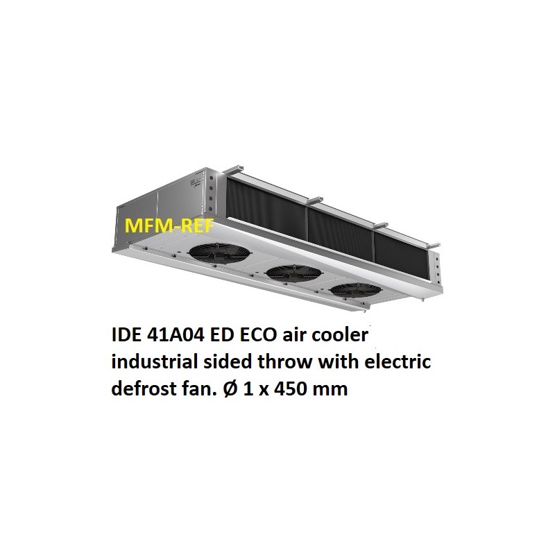 ECO: IDE 41A04 ED air cooler industrial sided throw fin spacing: 4.5 mm