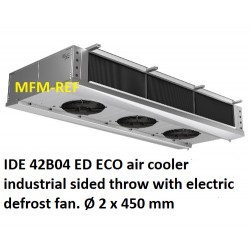 IDE 42B04 ED ECO air cooler industrial sided throw fin spacing: 4.5 mm with electric defrost.