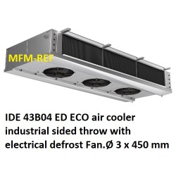 IDE 43B04 ED ECO air cooler industrial sided throw with electric defrost. fin spacing: 4.5 mm