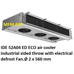 ECO: IDE 52A04 ED air cooler industrial sided throw fin spacing:4.5 mm