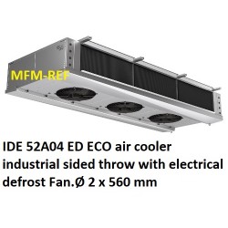 ECO: IDE 52A04 ED evaporatori a soffitto Industriale tiro sided passo alette: 4,5 millimetri