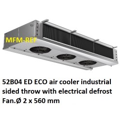 ECO: IDE 52B04 ED evaporatori a soffitto Industriale tiro sided passo alette: 4,5 millimetri