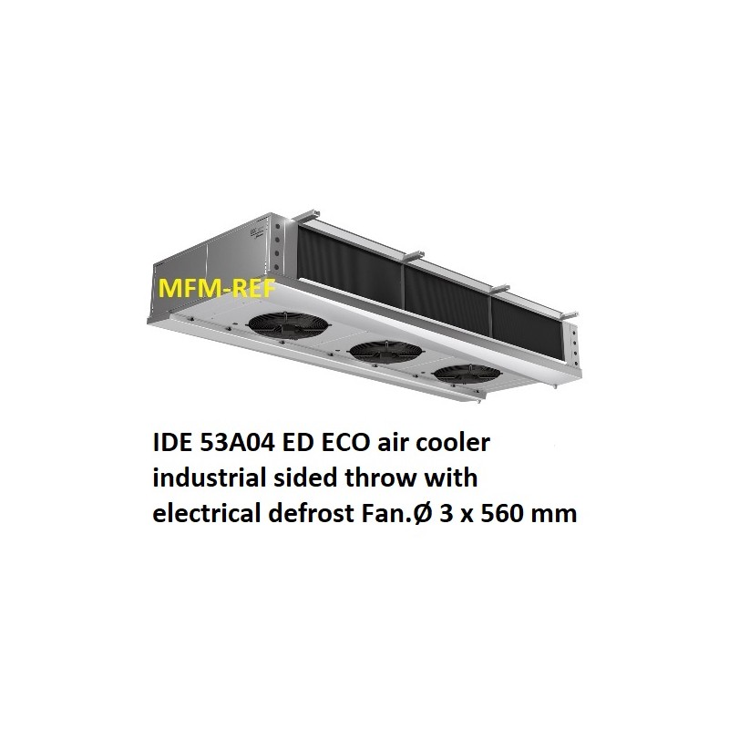 ECO: IDE 53A04 ED air cooler industrial sided throw fin spacing: 4.5mm