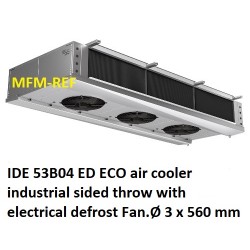 ECO: IDE 53B04 ED air cooler industrial sided throw fin spacing: 4.5mm