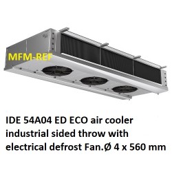 IDE 54A04 ED ECO air cooler industrial sided throw with electric defrost fin spacing: 4.5 mm