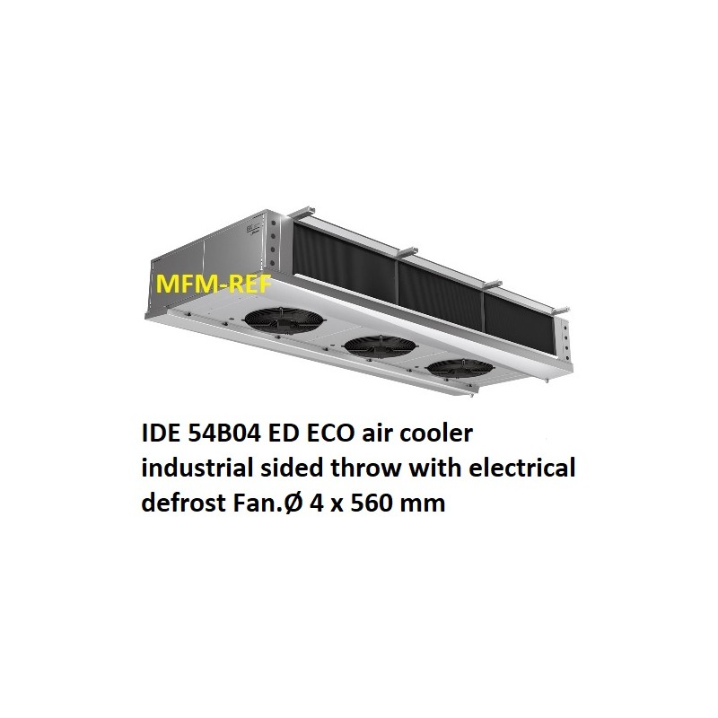ECO: IDE 54B04 ED air cooler industrial sided throw fin spacing: 4.5 mm