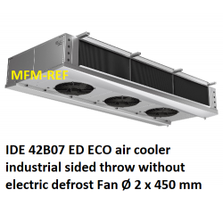 ECO: IDE 42B07 air cooler industrial sided throw fin spacing: 7 mm