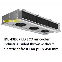 ECO: IDE 43B07 air cooler industrial sided throw fin spacing: 7 mm