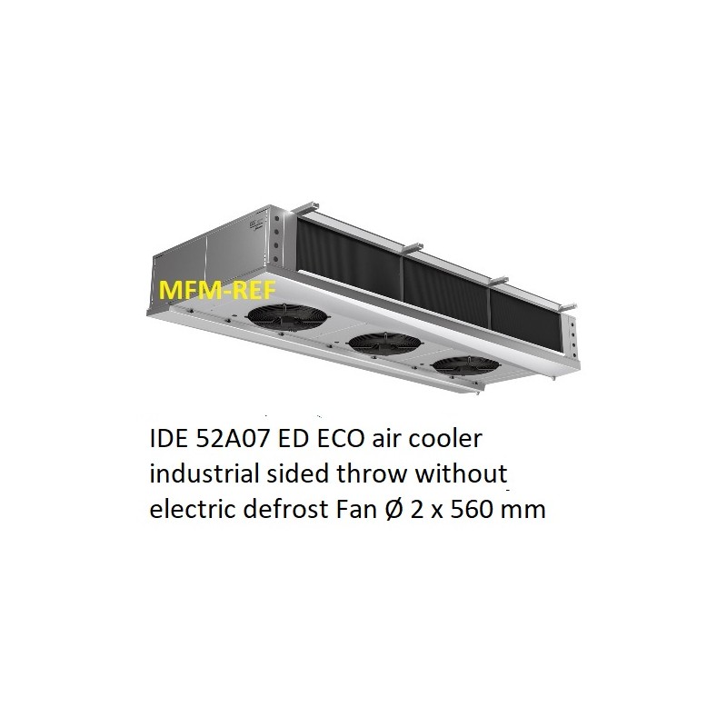 ECO: IDE 52A07 air cooler industrial sided throw fin spacing: 7 mm