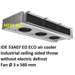 ECO: IDE 53A07 air cooler industrial sided throw fin spacing: 7 mm