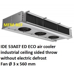 IDE 53A07 ECO industrieel luchtkoeler dubbelzijdig uitblazend  zonder elektrische ontdooiing lamelafstand: 7 mm