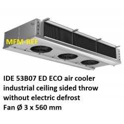 ECO: IDE 53B07 air cooler industrial sided throw fin spacing: 7 mm