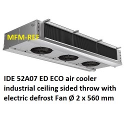 ECO IDE 52A07 ED industrial evaporador espaçamento entre as aletas 7mm