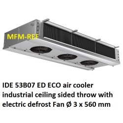 ECO: IDE 53B07 ED air cooler industrial sided throw fin spacing: 7 mm