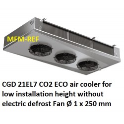 ECO CGD21EL7 CO2 luchtkoeler voor geringe inbouwhoogte Lamelafstan 7mm