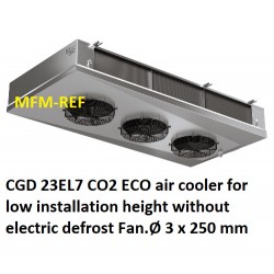 ECO: CGD 23EL7 CO2 Luftkühler für niedrigen Bauhöhe Lamellenabstand: 7 mm
