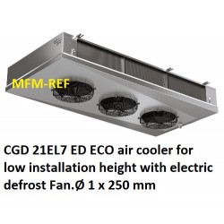 ECO: CGD 21EL7 ED CO2 air cooler for low installation height : 7 mm