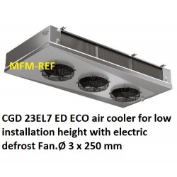 ECO: CGD 23EL7 ED CO2 air cooler for low installation height 7 mm