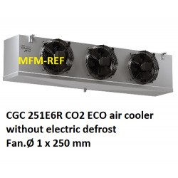 CGC 251E6R CO2 ECO luchtkoeler : Lamelafstand 6 mm zonder elektrische ontdooiing