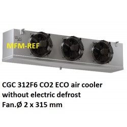 ECO:CGC312F6 CO2 air cooler Fin spacing: 6 mm without electric defrost