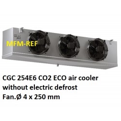 ECO: CGC 254E6 CO2 air cooler Fin spacing 6mm without electric defrost