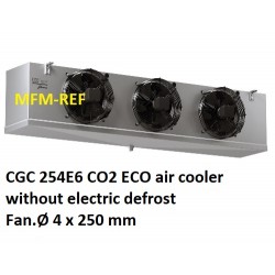 ECO: CGC 254E6 CO2 Luftkühler Lamellenabstand: 6 mm ohne elektrische Abtauung